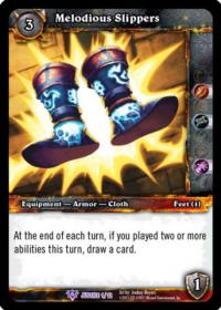 warcraft tcg crafted cards melodious slippers