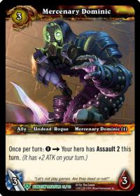 warcraft tcg dungeon deck treasure mercenary dominic