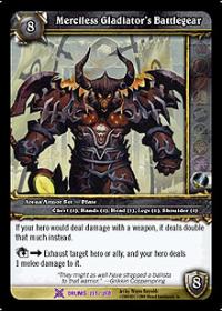 warcraft tcg drums of war merciless gladiator s battlegear