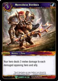 warcraft tcg war of the elements merciless strikes