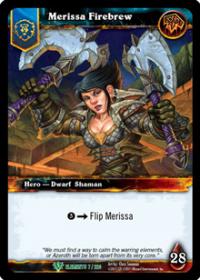 warcraft tcg foil hero cards merissa firebrew foil hero