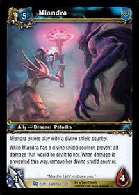 warcraft tcg fires of outland miandra