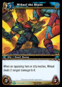 warcraft tcg archives mikael the blunt foil