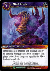 warcraft tcg war of the ancients mind crush