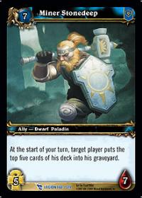 warcraft tcg march of legion miner stonedeep