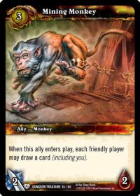 warcraft tcg dungeon deck treasure mining monkey