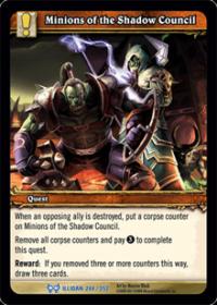 warcraft tcg the hunt for illidan minions of the shadow council