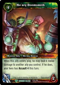 warcraft tcg war of the ancients mo arg doomsmith