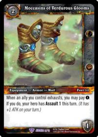 warcraft tcg crafted cards moccasins of verdurous glooms