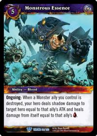 warcraft tcg throne of the tides monstrous essence