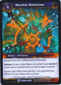 warcraft tcg throne of the tides italian monstrous mark italian