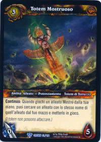 warcraft tcg crown of the heavens foreign monstrous totem italian