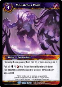 warcraft tcg crown of the heavens monstrous void