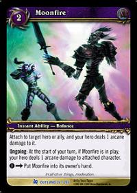 warcraft tcg fires of outland moonfire