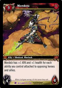 warcraft tcg fires of outland mordotz