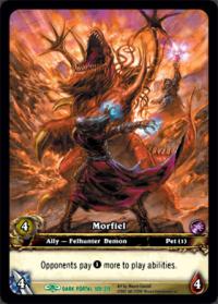 warcraft tcg extended art morfiel ea