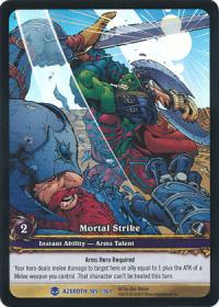 warcraft tcg extended art mortal strike ea