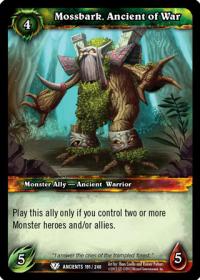 warcraft tcg war of the ancients mossbark ancient of war