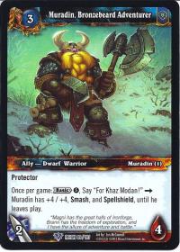 warcraft tcg reign of fire muradin bronzebeard adventurer