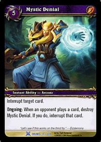 warcraft tcg drums of war mystic denial