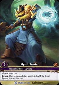 warcraft tcg extended art mystic denial ea