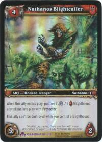 warcraft tcg foil and promo cards nathanos blightcaller foil