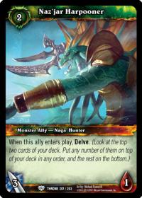 warcraft tcg throne of the tides naz jar harpooner