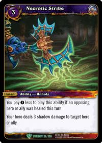 warcraft tcg twilight of the dragons necrotic strike