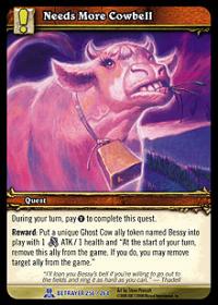 warcraft tcg servants of betrayer needs more cowbell