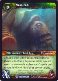 warcraft tcg throne of the tides french nespirah french