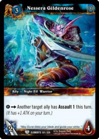 warcraft tcg war of the elements nessera gildenrose