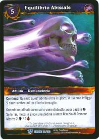 warcraft tcg throne of the tides italian nether balance rare