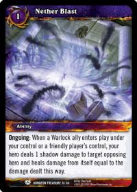 warcraft tcg dungeon deck treasure nether blast