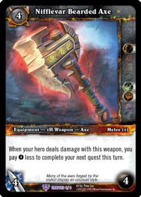 warcraft tcg crafted cards nifflevar bearded axe