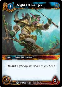 warcraft tcg betrayal of the guardian night elf ranger