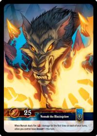 warcraft tcg twilight of the dragons nomak the blazingclaw