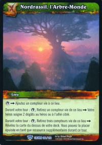 warcraft tcg crown of the heavens foreign nordrassil the world tree french