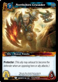 warcraft tcg war of the ancients northshire crusader