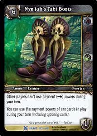 warcraft tcg drums of war nyn jah s tabi boots