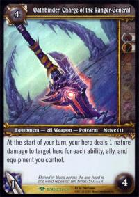 warcraft tcg icecrown citadel oathbinder charge of the ranger general