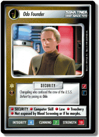 star trek 1e blaze of glory odo founder foil