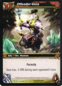 warcraft tcg archives offender gora foil