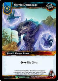 warcraft tcg war of the elements olivia demascas