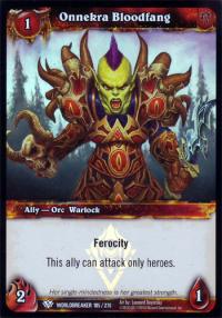 warcraft tcg foil and promo cards onnekra bloodfang foil