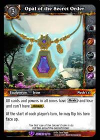 warcraft tcg crafted cards opal of the secret order