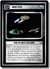 star trek 1e official tournament sealed deck open diplomatic relations