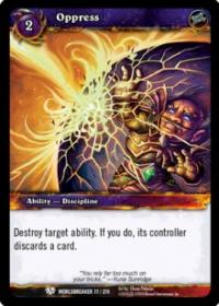 warcraft tcg worldbreaker oppress