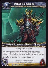 warcraft tcg icecrown orbaz bloodbane