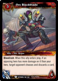 warcraft tcg betrayal of the guardian orc blackblade