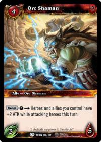 warcraft tcg reign of fire orc shaman